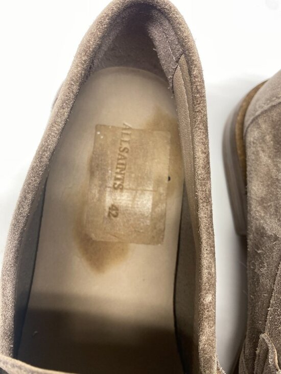 ALL SAINTS Mens Sam Taupe Suede Penny Loafer Sz 9 main image 10